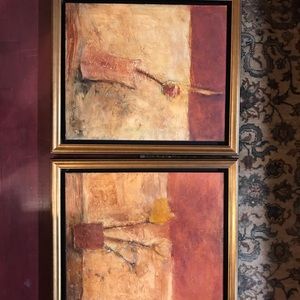 Wax 2 Paintings from Denison Gallery set